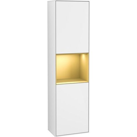 V&B Hochschrank Wandbeleuchtung Finion 41,8x151,6cm, r, Rg g m Lac, glo wh. Lac (1/2)