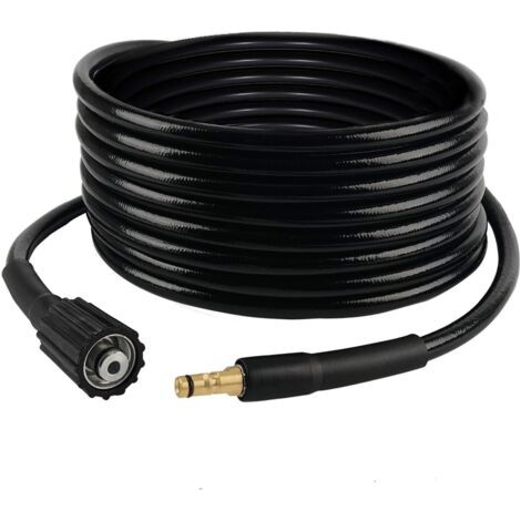 Tuyau haute pression 6m – Adaptateur M22 pour nettoyeurs Karcher K2 à K7 – Caoutchouc résistant à l'abrasion – Pression 160 bars