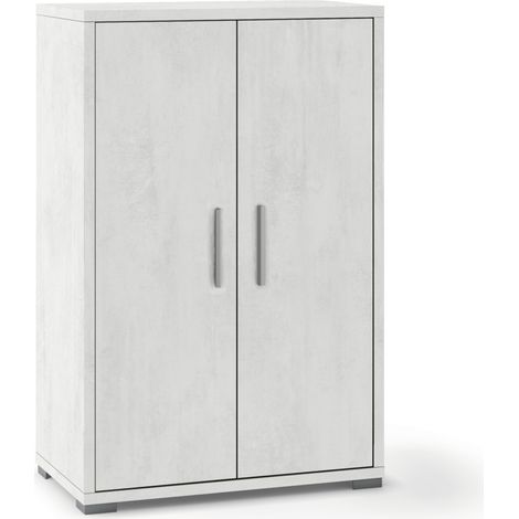 mobile 2 ante ossido bianco, 71x41x110 cm (1/2)