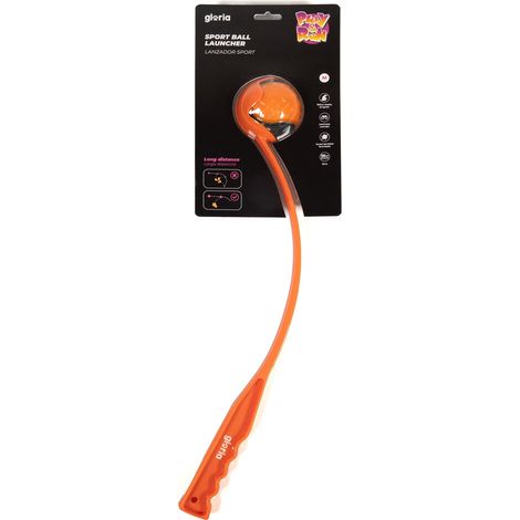 Lancia Palline per Cani Gloria Arancio polipropilene TPR M
