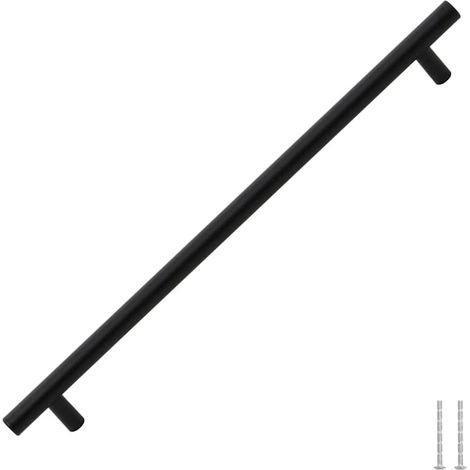 Möbelgriffe 5 Stk. Schwarz 320 mm Edelstahl vidaXL660174