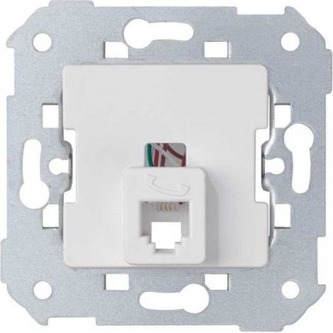 Mecanismo Simon 75 toma teléfono con 6 conexiones blanco nieve SIMON 75481-30