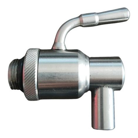 RUBINETTO P/FUSTO OLIO ANTIGOCCIA INOX 3/8 C/GHIERA