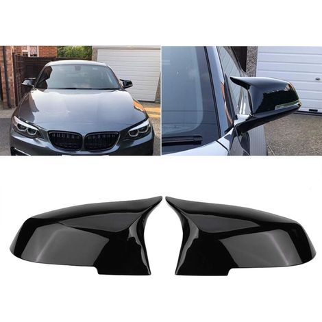 Rosvola Couvercle de rétroviseur Couvercle de Miroir d'aile adapté pour 220i 328i 420i F20 F21 F22 F30 F32 F33 F36 X1 E84 (1/5)