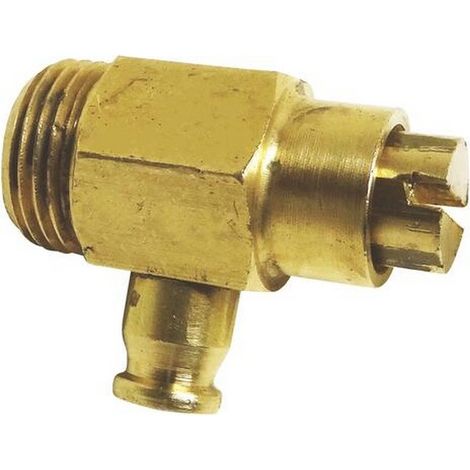 Robinet vidange brut à pointeau + joint torique 3/8" (12/17) - Somatherm