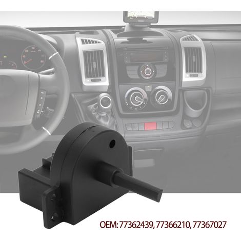 Interruptor de resistencia de velocidad del ventilador del aire acondicionado, ABS negro, repuesto para Ducato, Boxer, Citroën Relay, compatible con OEM 77366210 (1/5)