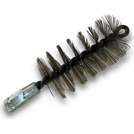 Brosse à tube PRO INOX Ø 55 mm Raccord M12175 femelle Ame en acier torsadé Nettoyage brossage tube et canalisation Kibros 41SCI55
