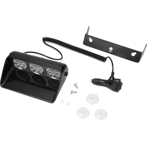 18LED 36W Barre de Feu Stroboscopique Voiture Lampe d'Avertissement Urgence Ventouse Étanche IP67 (1/5)