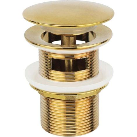 Bouchon de vidange de baignoire autoportante doré, compatible avec le kit de raccordement de vidange de baignoire autoportante