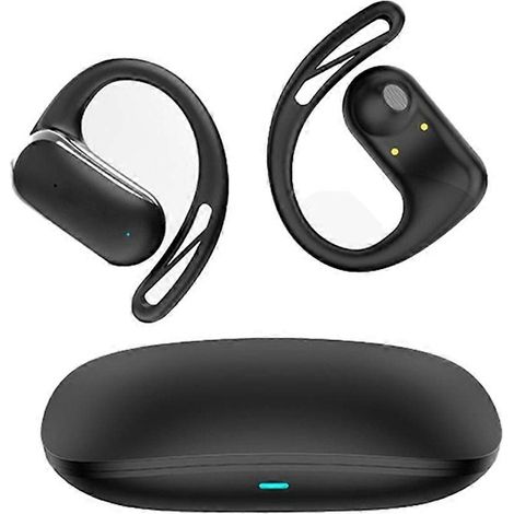 Offener Bluetooth-Kopfhörer mit Ohrbügeln, 144 Sprachen, Schwarz (1/5)