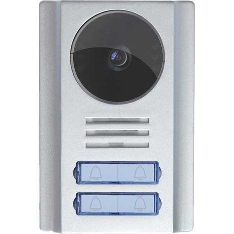 Scs Sentinel – Platine de rue 4 boutons – Caméra HD avec vision nocturne – Coque en métal – Pose en applique – Angle de vision 110°