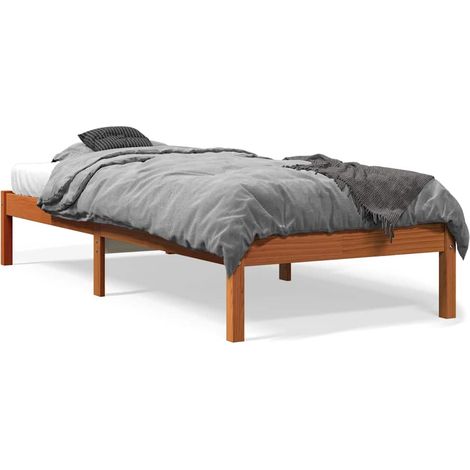 Maison Exclusive - Letto senza Materasso Marrone Cera 90x190 cm in Legno di Pino (1/5)