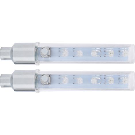 Stück Fahrrad-Reifenventilkappenbeleuchtung mit 5 LEDs und 7 Modi für Schrader-Ventile (1/5)