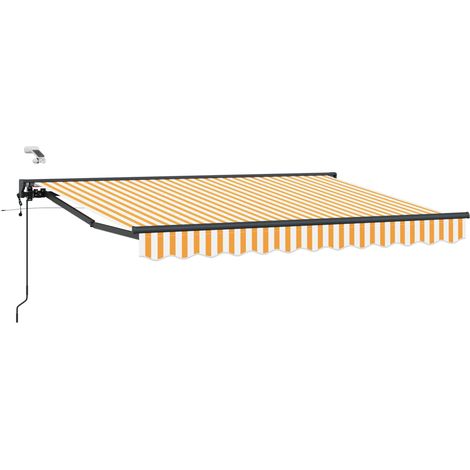 Toldo Retráctil Eléctrico Amarillo, , Antracita 3,5 x 2 m