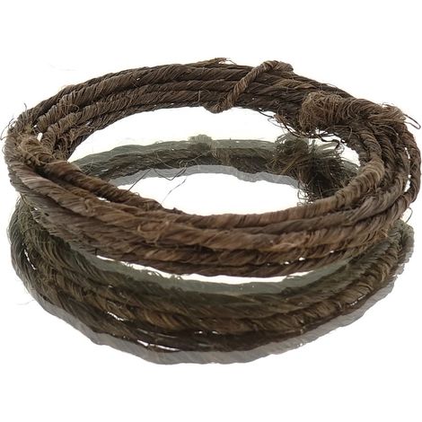 H & R Bastel - Rustic Wire Brandy braun ummantelter Draht Ø 3-5 mm - 3 Meter