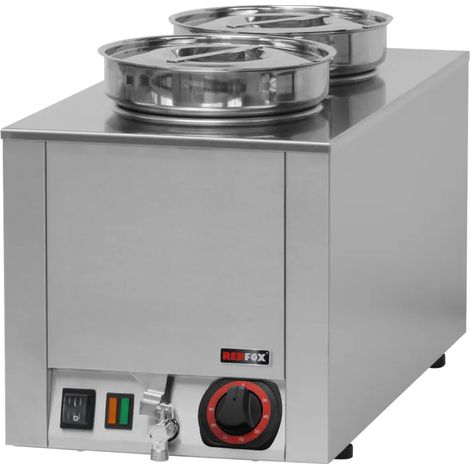 Bain marie deux récipients mouillé REDFOX - BM 02 W - REDFOX