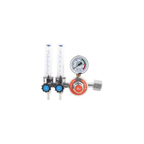 Régulateur de pression d'argon en alliage de Zinc, Double Tube à filetage femelle G5/8 pouces, équipement de soudage (1/5)