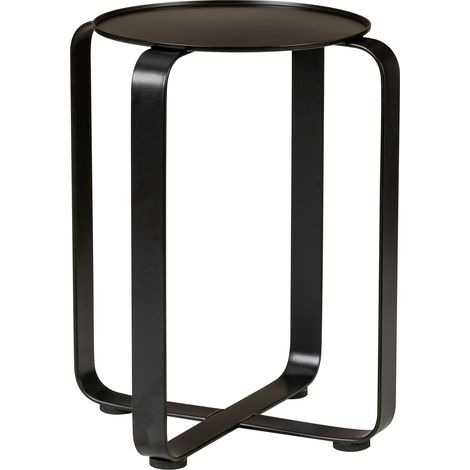 Scheurich Avignon 27, Pflanzenständer/Blumenständer/Blumentopfständer/Postament aus Metall Farbe: Satin Black, 23,2 cm Durchmesser, 27,3 cm hoch, 14,9 l Vol.