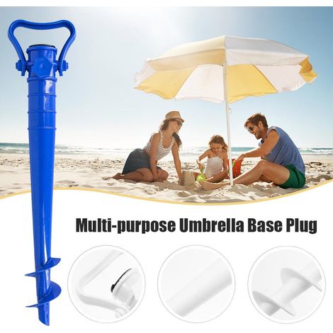Porte-parapluie de plage antirouille, piquet de sol pour ombrelle de plage, support de pêche en extérieur (1/5)