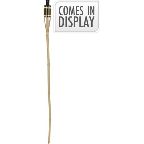 Lampada progarden bamboo fiamma reale esterno 120 cm