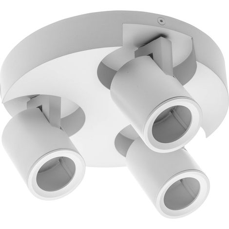 GTV lighting SLINK AC220-240 V 50/60 Hz GU10 max. 20 W x 3 IP20 Plafonnier triple Blanc