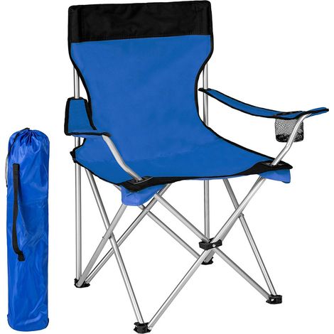 Sedia Pieghevole Da Campeggio Con Borsa Camping Sedia Spiaggia Da Esterno Blu