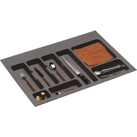 Ramasse-couverts pour tiroir – Largeur mini 697 mm, maxi 740 mm – Pour caisson 800 mm – Adaptable aux tiroirs modernes – Gollinucci