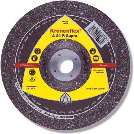 Disque de meuleuse - disque de decoupe Klingspor Disque FLEX 41 230x3,0x22,2mm A 24 R SUPRA 231866