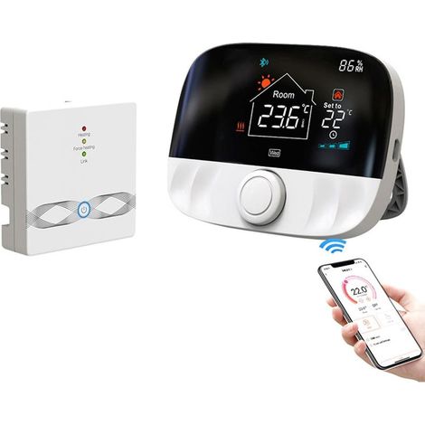 Tuya WiFi Wireless Thermostat for Water Heating and Gas Boiler, Compatible with Alexa Google (1/5)