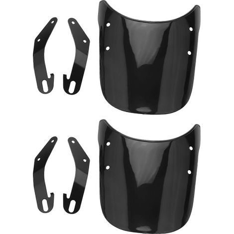 2X Pare-brise universel réglable pour phare de moto, déflecteur de vent universel
