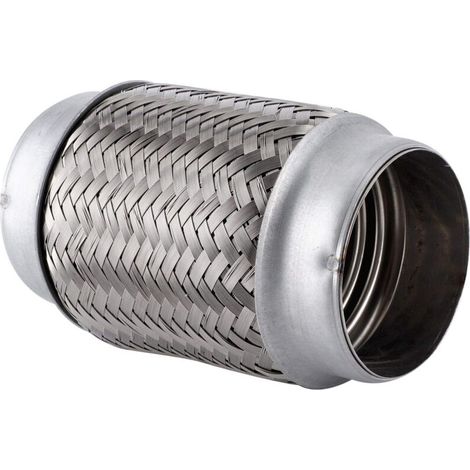 Flexible exhaust pipe, 150 x 76 mm / 6 x 3 inches, stainless steel exhaust pipe for cars, for repairing flexible exhaust pipes (1/5)