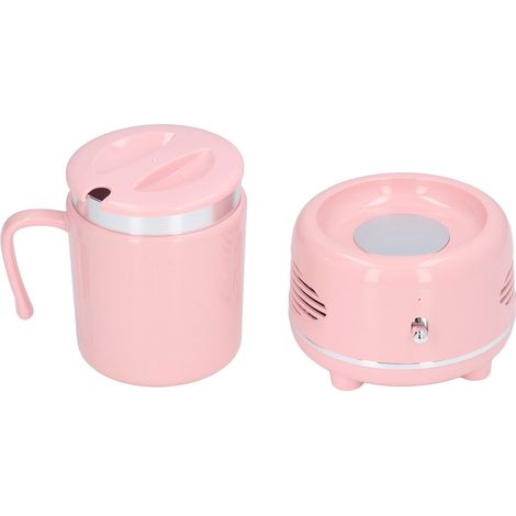 Tasse Chaude Froide en Aluminium - Chauffage et Refroidissement Rapide, Design Antidérapant pour Café et Gourdes, Rose