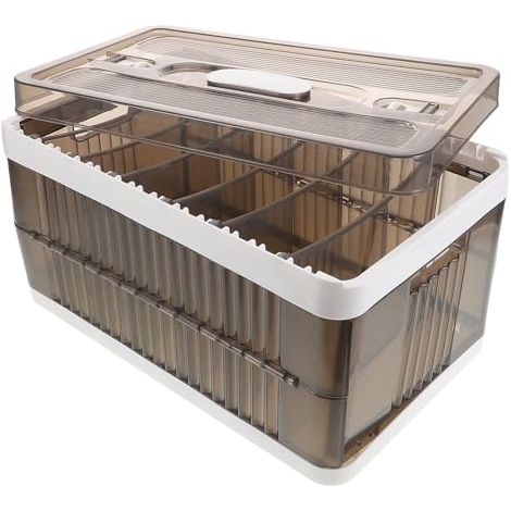 Boîte Rangement Vêtements Pliés 7 Compartiments Plastique Pliable (1/5)