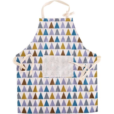 Ensemble de 2 tabliers de cuisine colorés en coton avec col ajustable et poche centrale pour chefs femmes/hommes (1/5)