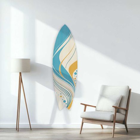 Planche de surf décorative Pastel waves (1/4)