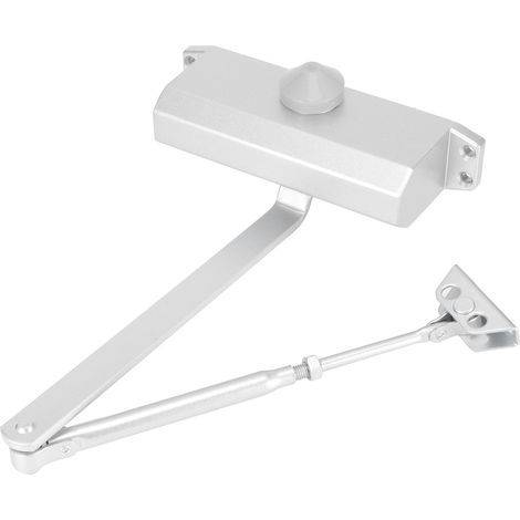 Ferme-porte hydraulique à butée automatique, positionnement à 180°, capacité de charge 85 kg (1/5)