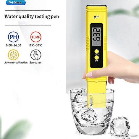 Digitales pH-Meter mit hoher Präzision, LCD-Display, pH-Tester für Aquarienwasser, Pool-Analysator, HFMQV