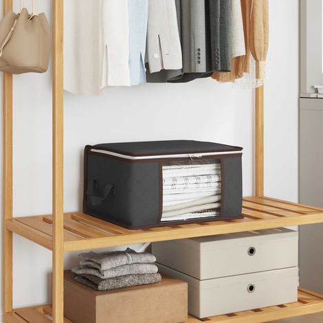 vidaXL Caja de almacenamiento con ventana lateral transparente 2 uds. (1/5)