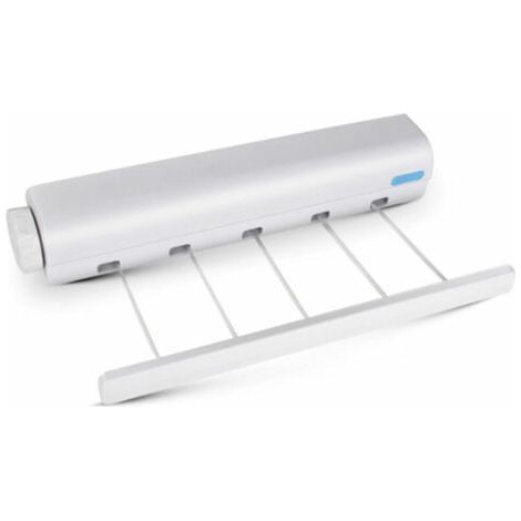 Séchoir à linge mural extensible de 3,7 m – Pour une utilisation intérieure et extérieure – Résistant aux intempéries – Installation facile grâce aux accessoires inclus (1/5)