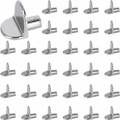 SABIR 40 Stück 5 mm Regalstifte, Regalstützstifte, Regalbolzen, DIY-Regalstützstifte, Edelstahl (1/5)