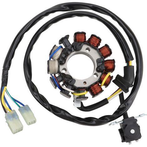Compatible with Honda CRF450/CRF450X 2005-2009 and 2012-2017 Professional Off-Road Motorcycle Stator Coil, Original Part Number 31120-MEY-672. (1/4)
