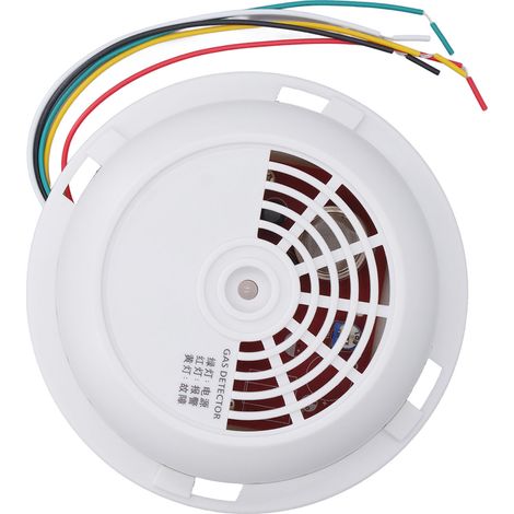 Détecteur de gaz naturel ABS plafond alarme sonore et lumineuse réseau alerte gaz pour maison sécurité 12-28V (1/5)