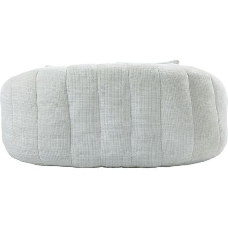 Bean-Bag-Sofa aus beiger Chenille mit Memory-Foam-Füllung, ohne Montage (1/5)