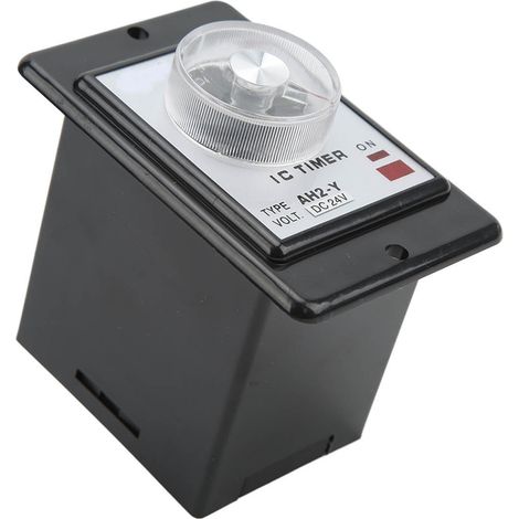 Minuterie Temporisée JYIO AH2-Y 1S 8 Broches Relais Temps, Contrôleur à Pointeur Compact pour Équipement Automatisé 24V DC (1/5)