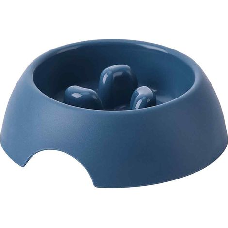 Gamelle Anti Glouton - Mélamine - Pour Chien et Chat - Antidérapante - 18 cm x 6,5 cm - 300 ml (1/5)