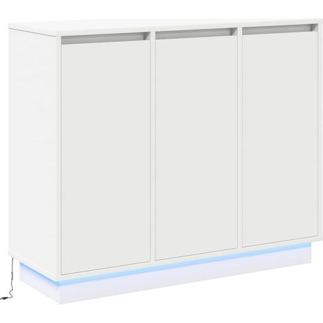Maison Exclusive - Madia LED Bianco 90 x 32 x 75 cm Legno multistrato