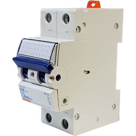 DISJONCTEUR MAGNETO-THERM.2P C16 10KA 2M GEWISS GW92647 (1/2)