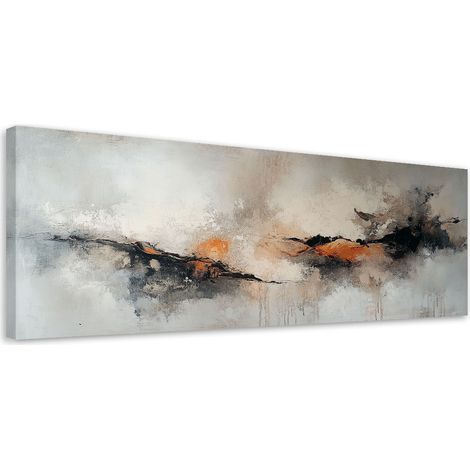 Tableau déco Abstrait industriel Explosion de couleurs 90x30 (1/5)