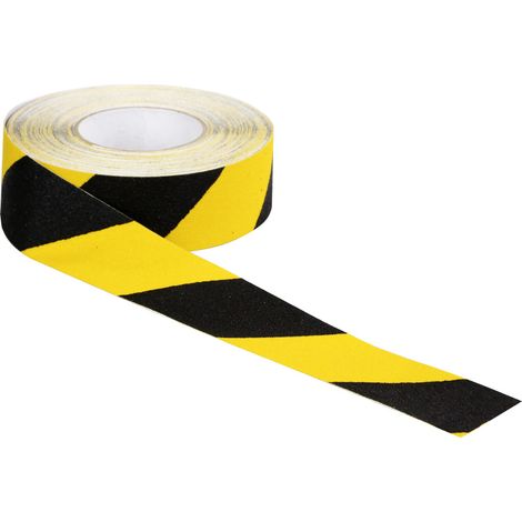 Ruban 50mm x 18m Antidérapant Jaune/Noir - 8001568 (1/3)