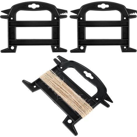 Lot de 2 enrouleur de corde en plastique noir - Pour corde de parachute (1/5)